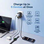 Baseus 45W GaN Travel Charger with Retractable USB Cable