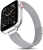 Elegant Slim Magnetic Milanese Loop Strap for Apple Watch