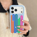 Cylindrical Labyrinth Silicone Phone Case for iPhone 17 Series
