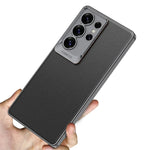 Shockproof Electroplate Leather Phone Case for Samsung Galaxy S25 Ultra