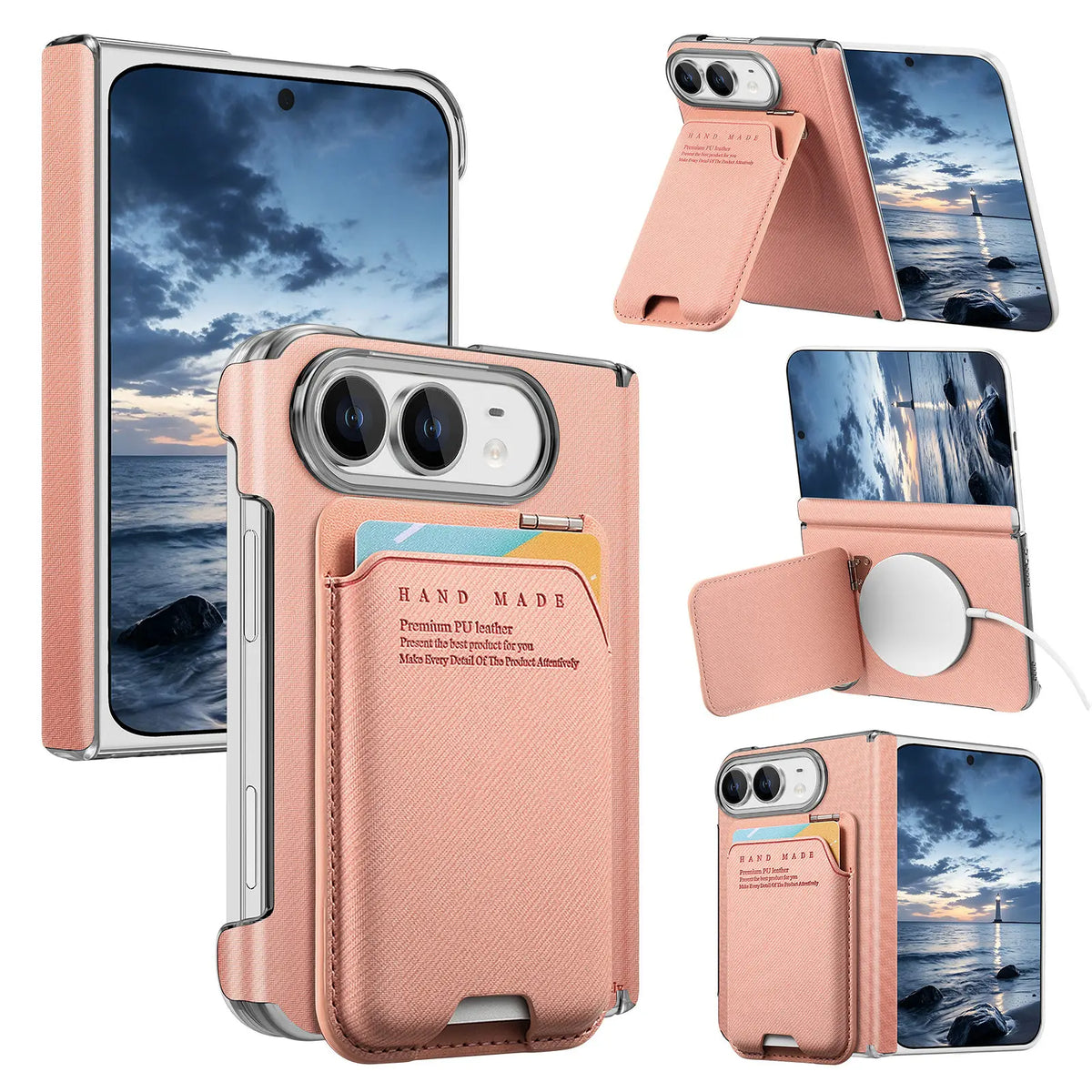 Card Holder Case with Multi-Angle Stand for iPhone Duo