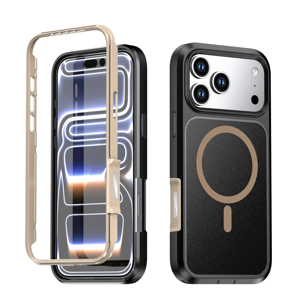 Transparent MagSafe Case with Shock-Absorbing Bumper Frame for iPhone 18 Series