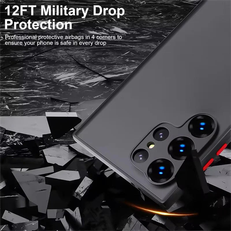 Shockproof Armor Matte Case for Samsung Galaxy S26 Series