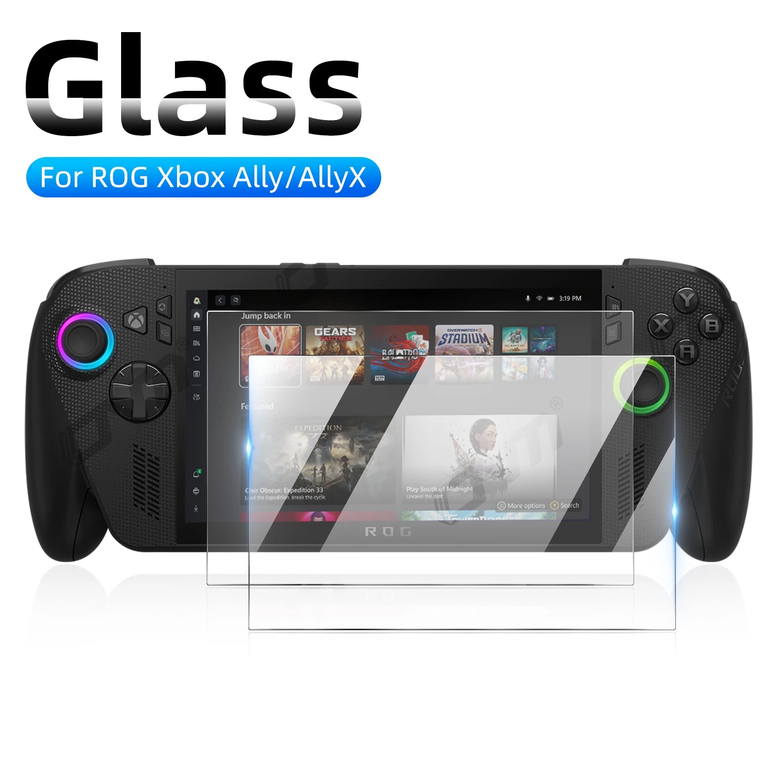 3-Pack 9H Tempered Glass Screen Protector for Asus ROG Ally X