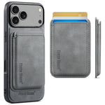 Leather MagSafe Case with Detachable 3-Card Holder for iPhone 18 Series