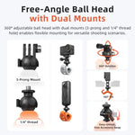 360° Rotation Bike & Motorcycle Camera Mount
