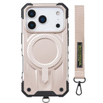 Shockproof MagSafe Case with Hand Strap for iPhone 17 Series