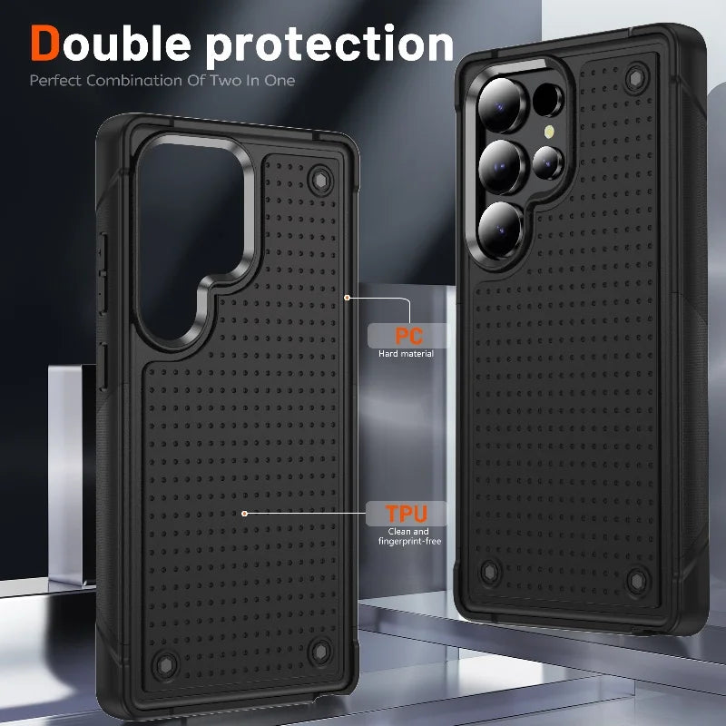 2-in-1 Heavy Armor Shockproof Case for Samsung Galaxy S24 Series