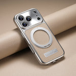 MagSafe Compatible Lychee Leather Case with 360° Kickstand for iPhone 17 Series