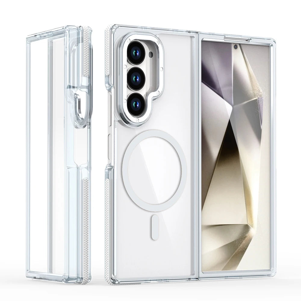 Samsung Galaxy Z Fold 6 Transparent Magnetic Protective Case