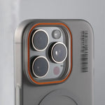 Sleek Frosted Barcode MagSafe Case for iPhone 16 Series