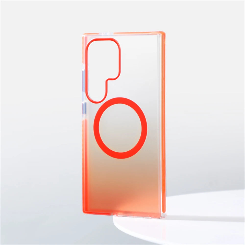 Shockproof Gradient Magnetic Bumper Case for Samsung Galaxy S25 Series