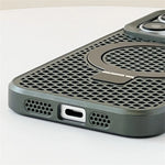 Honeycomb Cooling Magnetic Stand Phone Case for iPhone 14 Series