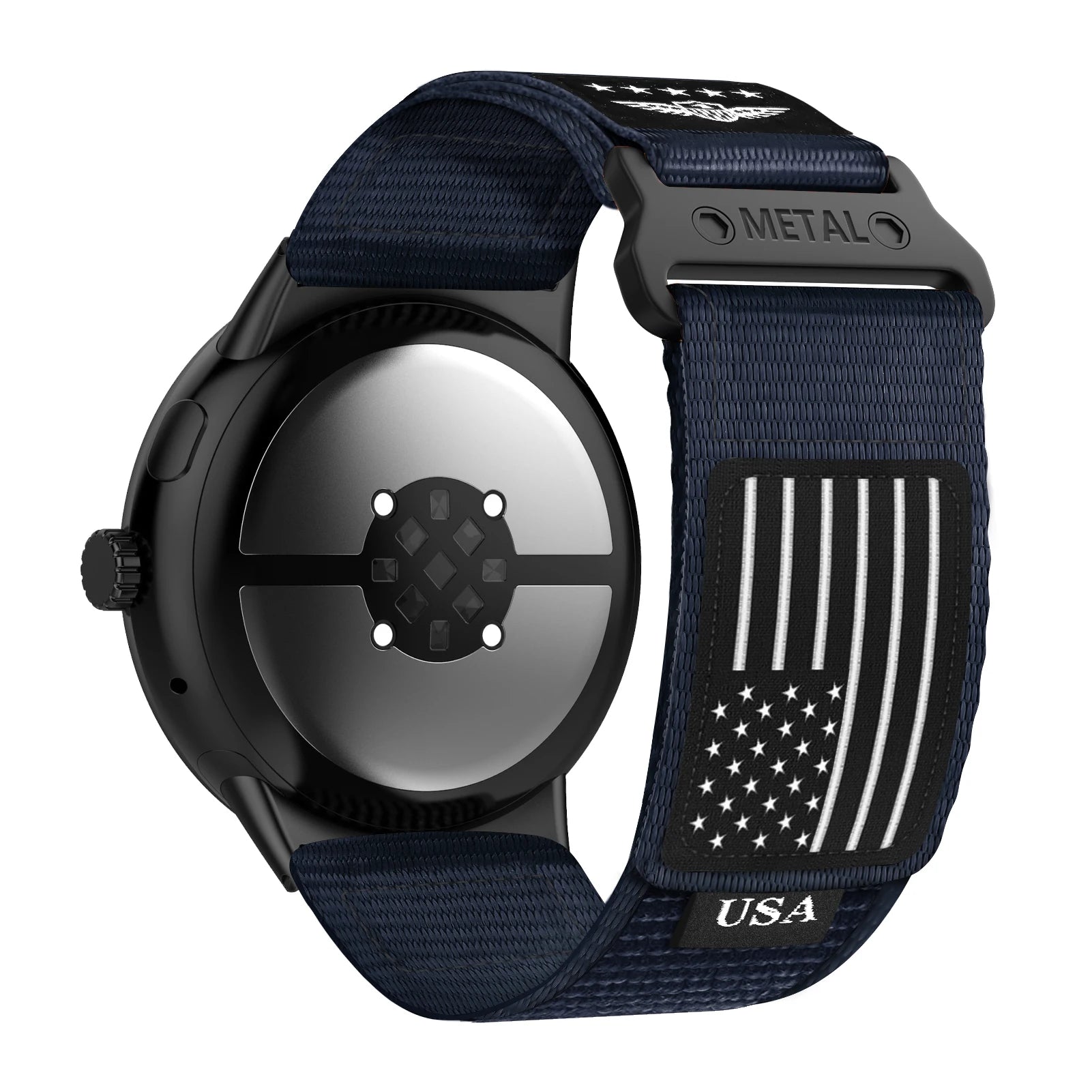 USA Flag-Themed Sporty Trail Loop Nylon Band for Google Pixel Watch 3