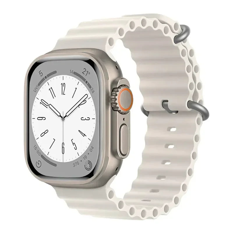 Breathable Ocean-Inspired Silicone Sport Band for Apple Watch