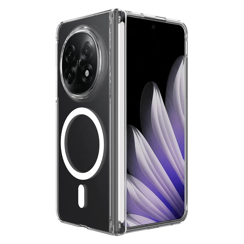 Anti-Fingerprint Transparent Magnetic Case for OPPO Find N5