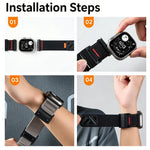 Nylon Magnetic Slide Buckle Band with Titanium Closure for Apple Watch