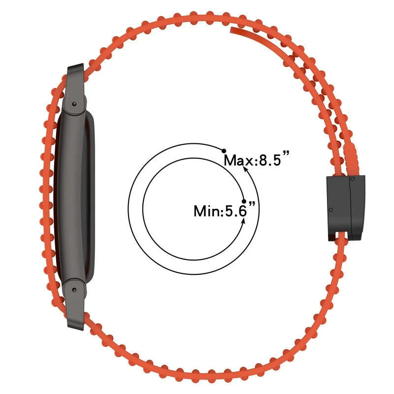 Soft Silicone Ridged Watch Strap for Google Fitbit Air