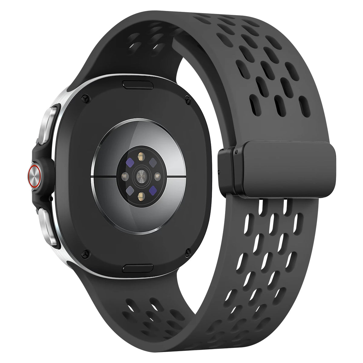 Perforated Silicone Sport Band with Magnetic Clasp for Samsung Galaxy Watch 9