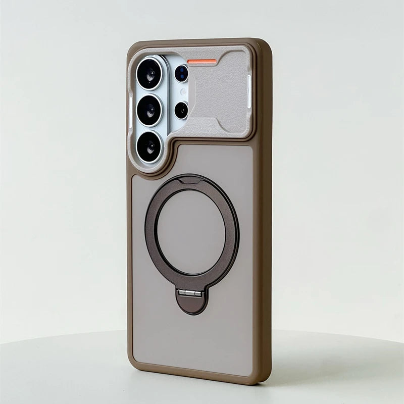 Shockproof Magnetic Case with Ring Stand for Samsung Galaxy S26 Series