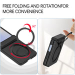 Skin Feel TPU Magnetic Case with 360° Rotating Bracket for Samsung Galaxy Z Flip 7