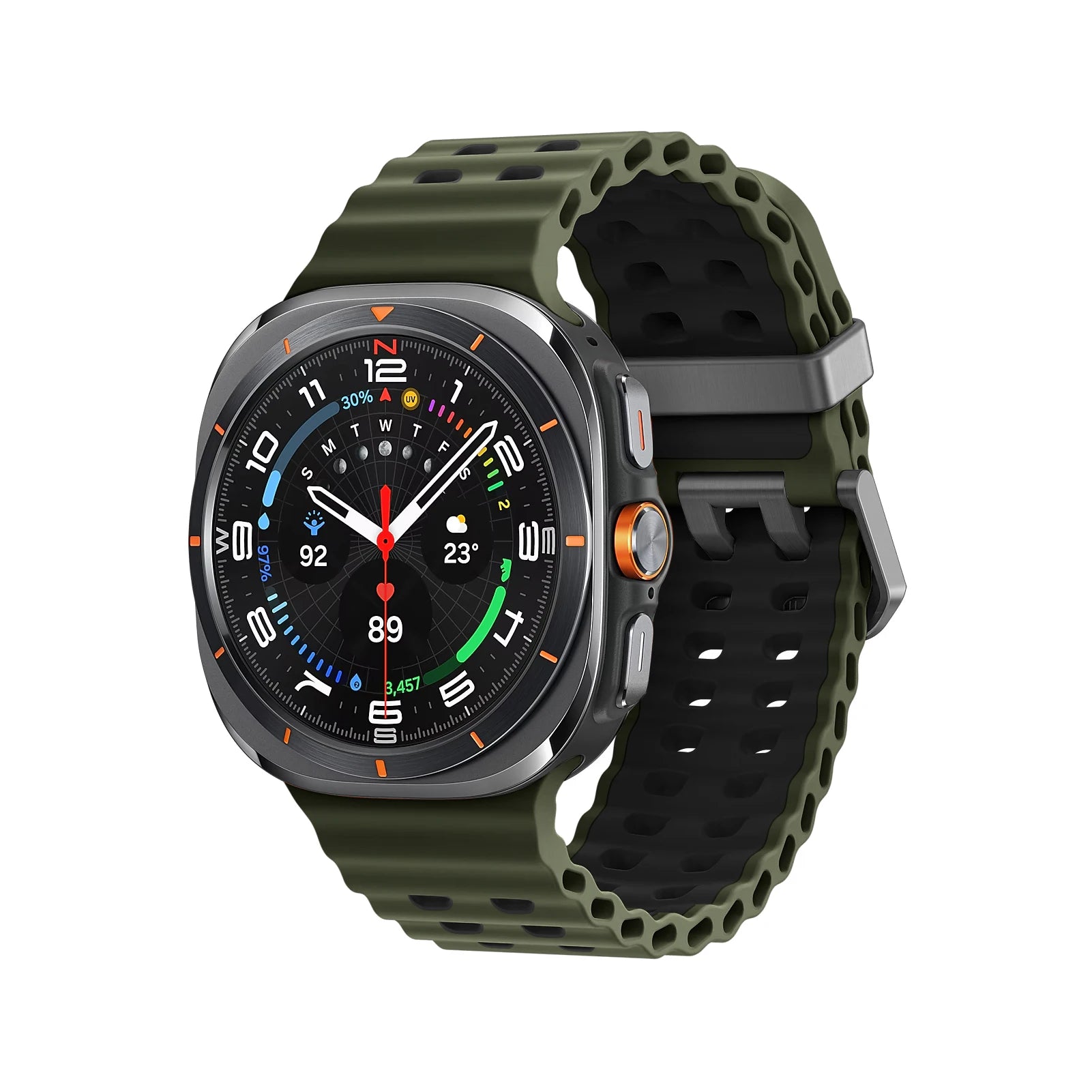 Two-Color Marine Silicone Band for Samsung Galaxy Watch Ultra and Samsung Galaxy Watch Ultra (2025)