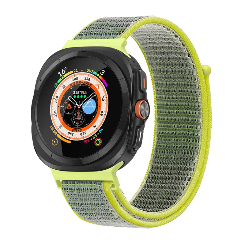Breathable Nylon Sport Loop Watchband for Samsung Galaxy Watch Ultra