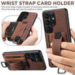 Samsung Galaxy S26 Ultra Lychee Grain Leather Case with Card Slots and Ring