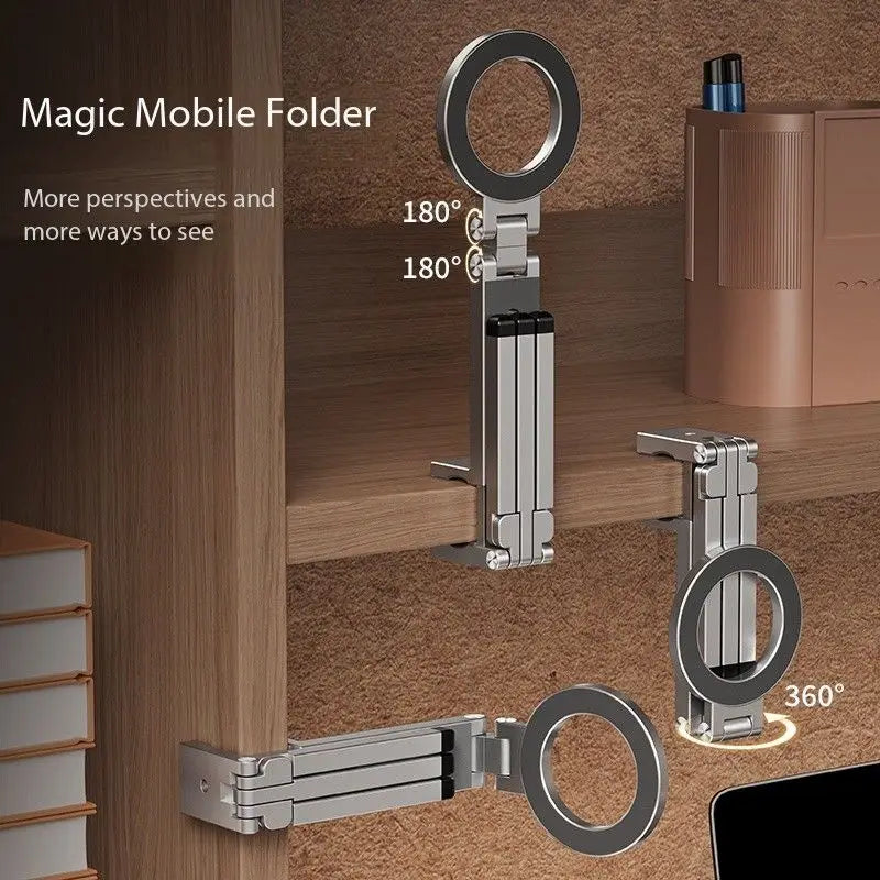 Universal Foldable Magnetic Phone Tripod Stand