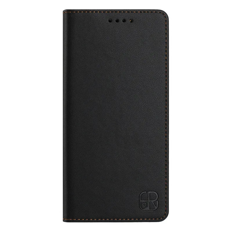 RFID Blocking Leather Wallet Flip Case with Adjustable Kickstand for OPPO Find X9 Series