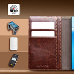 Textured Leather Folio Case with Multiple Card Slots for Samsung Galaxy Z Fold 8