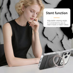Carbon Fiber MagSafe Case with 360° Rotating Kickstand for iPhone 17 Series