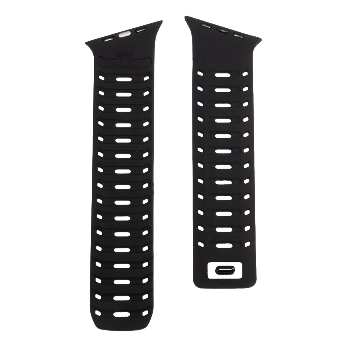Perforated Silicone Magnetic Band with One-Hand Fastening for Apple Watch
