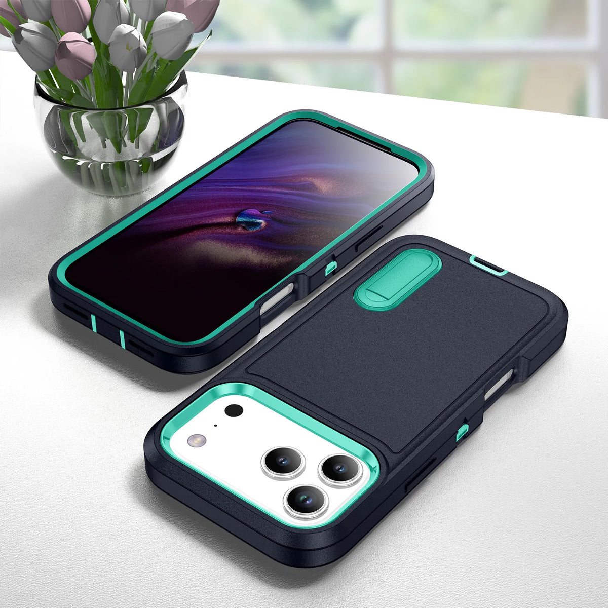 Dual-Layer Shockproof Case with Reinforced Corner Protection for iPhone 18 Series