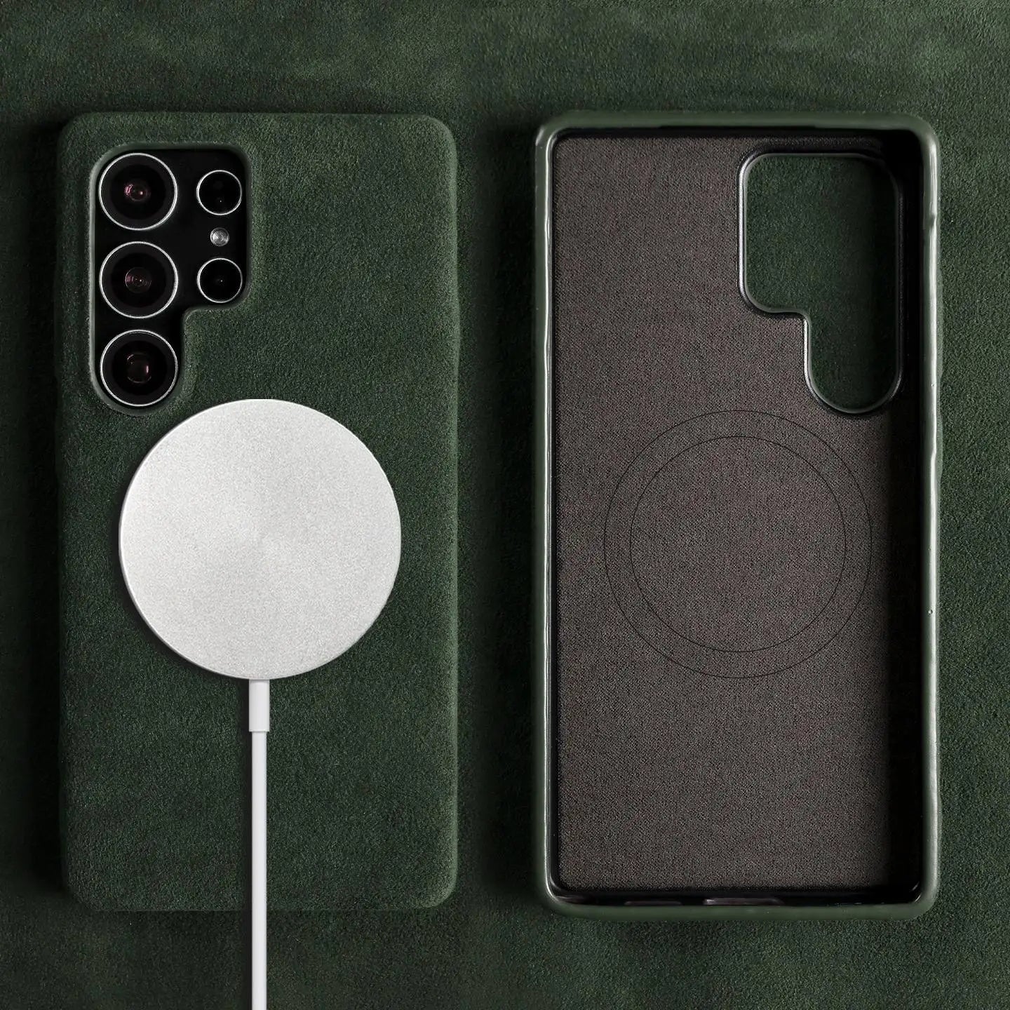 Luxury Suede Alcantara Magnetic Case for Samsung Galaxy S24 Series