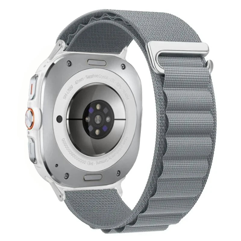 Breathable Nylon Weave Watch Band with Metal C-Hook Closure for Samsung Galaxy Watch Ultra 2