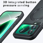 Shockproof Frosted PC TPU Magnetic Case with 360-Degree Rotating Ring Holder for Xiaomi 17 Series