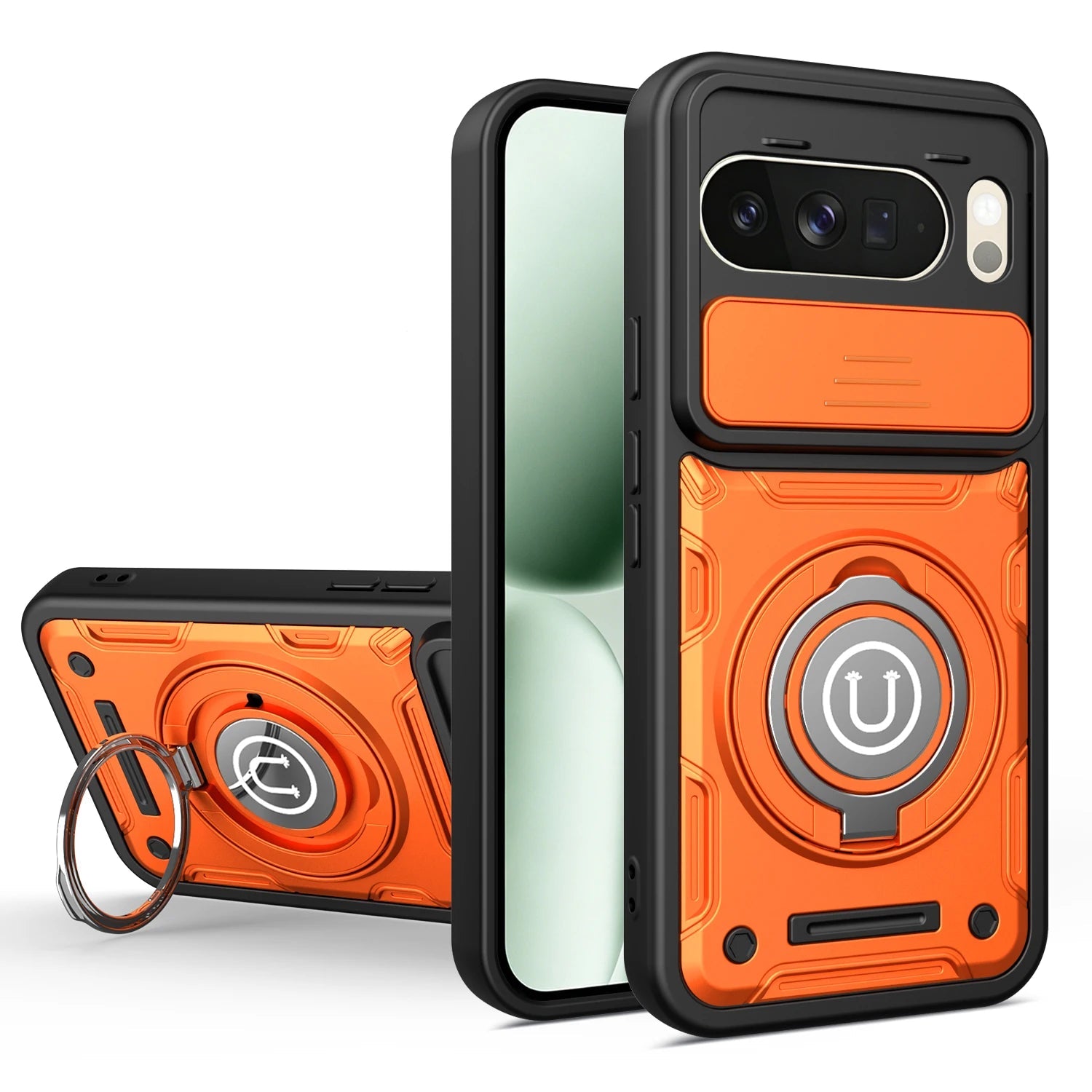 360° Rotating Metal Ring Holder Case for Google Pixel 10 Pro XL