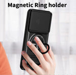 Samsung Galaxy A27 Armor Case with Slide Camera Lens Cover