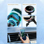 ACEFAST 25W Qi2 Car Charger with Magnetic Holder and RGB Light