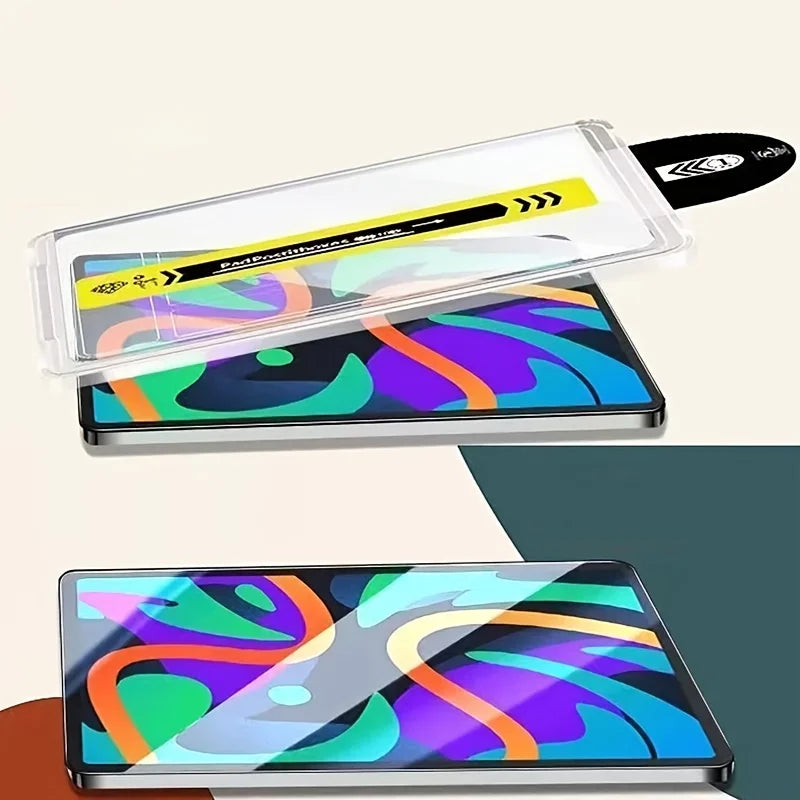 Crystal Clear Tempered Glass + Install Kit for iPad Air M2 (2024)