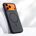 Matte PC MagSafe Case with Metal Buttons for iPhone 17 Series