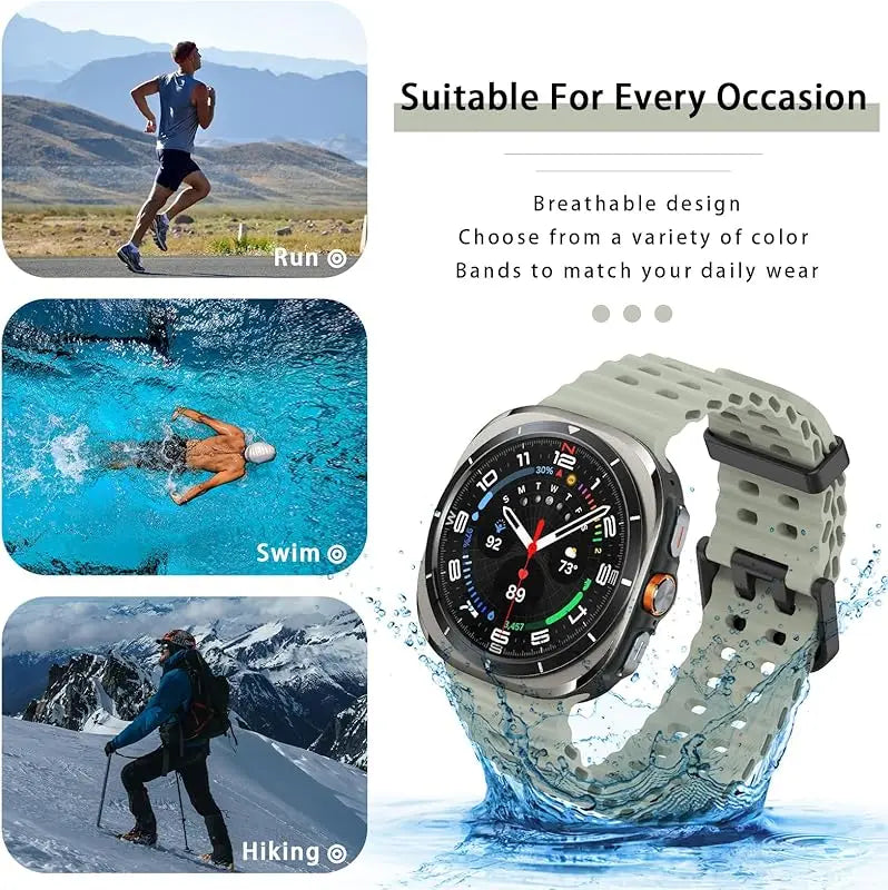 Ocean Style Silicone Band for Samsung Galaxy Watch 8 / Galaxy Watch 8 Classic