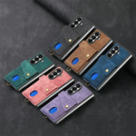 Leather Kickstand Case with Card Pocket for Samsung Galaxy Z Fold 8 Ultra