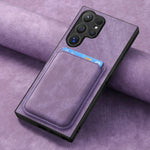 Luxury PU Leather Magnetic Card Slot Wallet Cover for Samsung Galaxy S25 Series