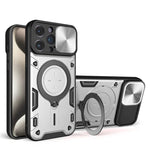iPhone 16 Series Luxury Armor Magnetic Case with Slide Camera Protection