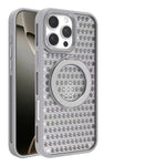 Luxury Heat-Resistant Mesh MagSafe Case with Ring Stand for iPhone 16 Series