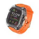 Luxury Transparent Case with Integrated Strap for Apple Watch