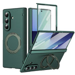 Samsung Galaxy Z Fold 7 Protective Case With 360 Degree Rotating Ring Holder