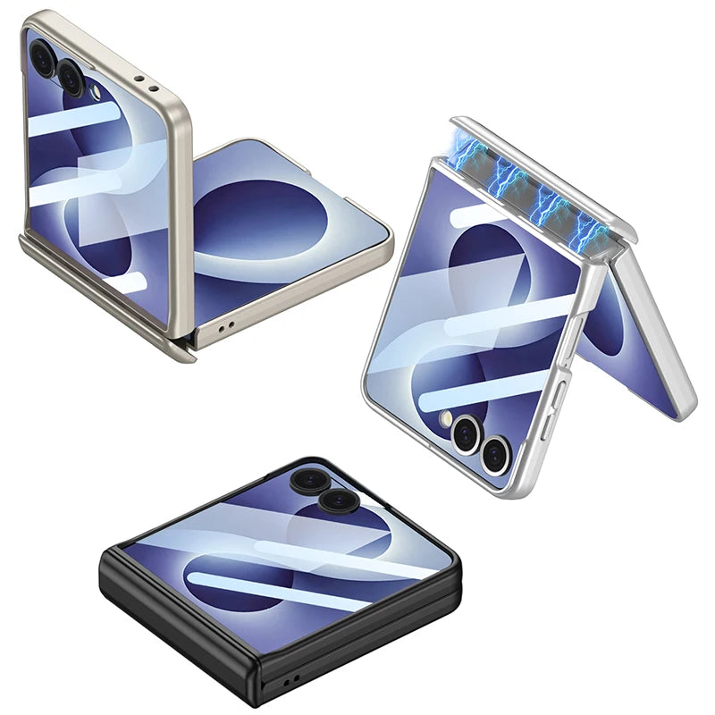 Premium Protective Case with Outer Screen Cover for Samsung Galaxy Z Flip 8